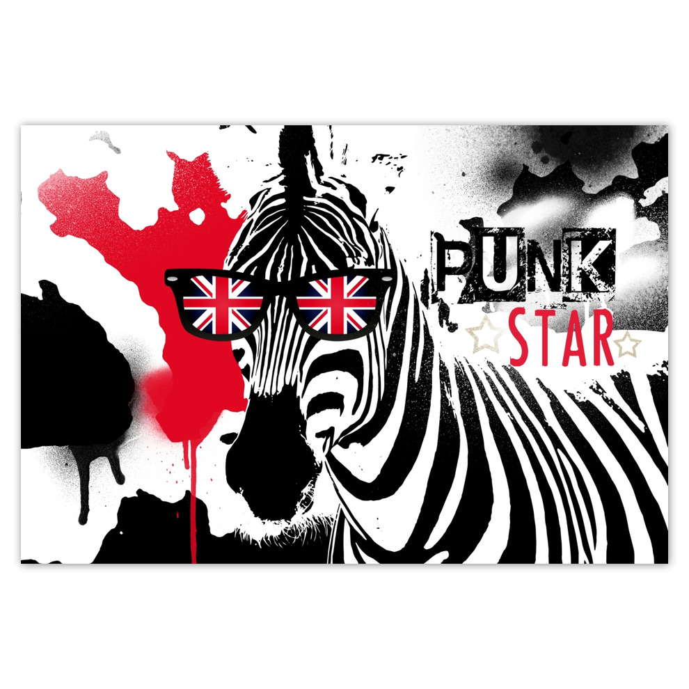 

Naklejki 155x105 Zebra Punkstar okulary