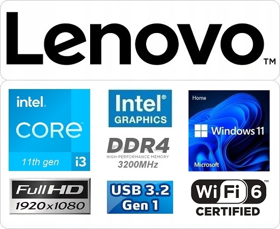 Komputer Lenovo IdeaCentre AiO 3 24IAP7 23,8 FHD i3-1215U 16GB SSD512GB W11 Liczba rdzeni procesora 6