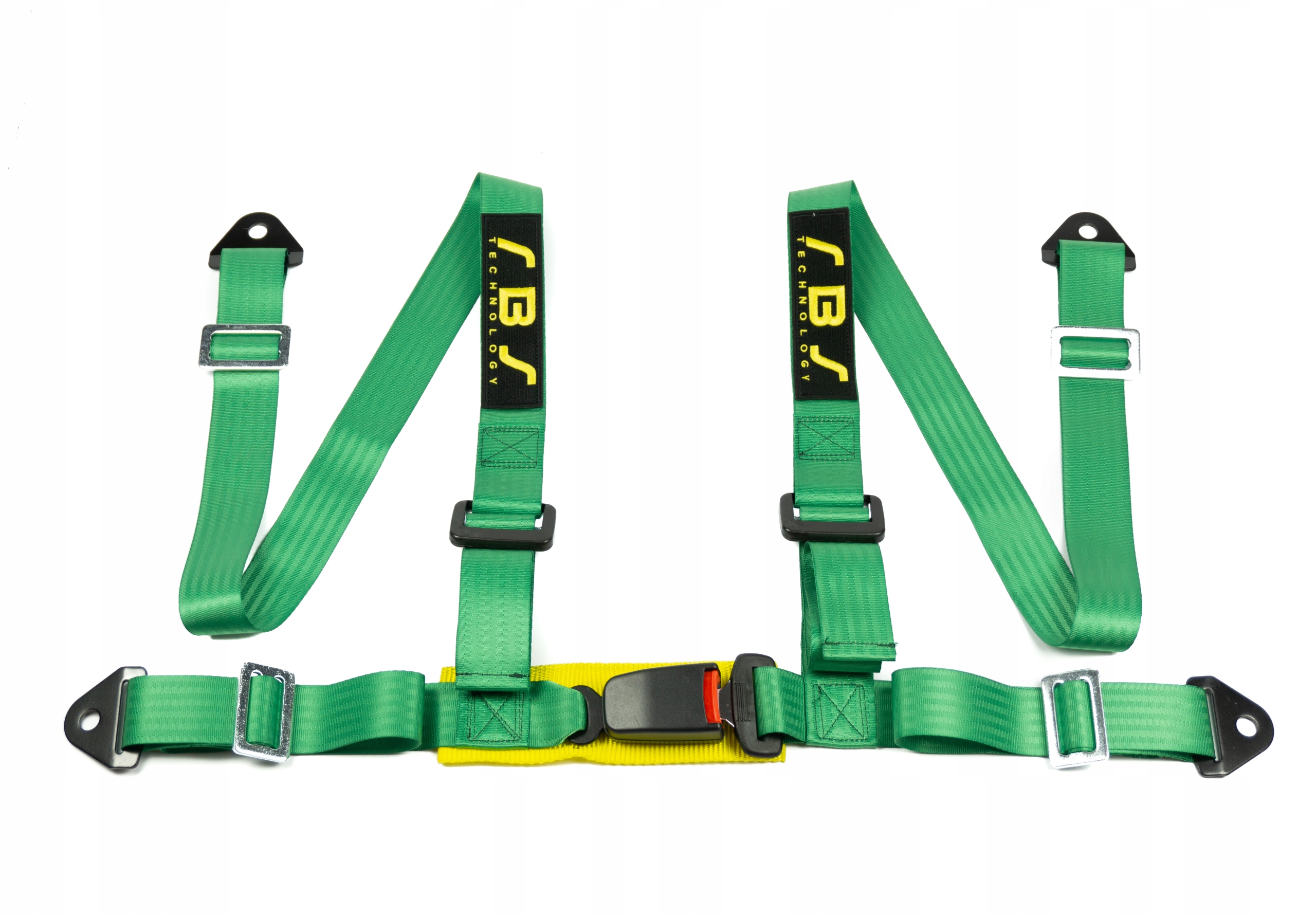 Pasy szelkowe sportowe 4 punktowe RBS 2 zielone