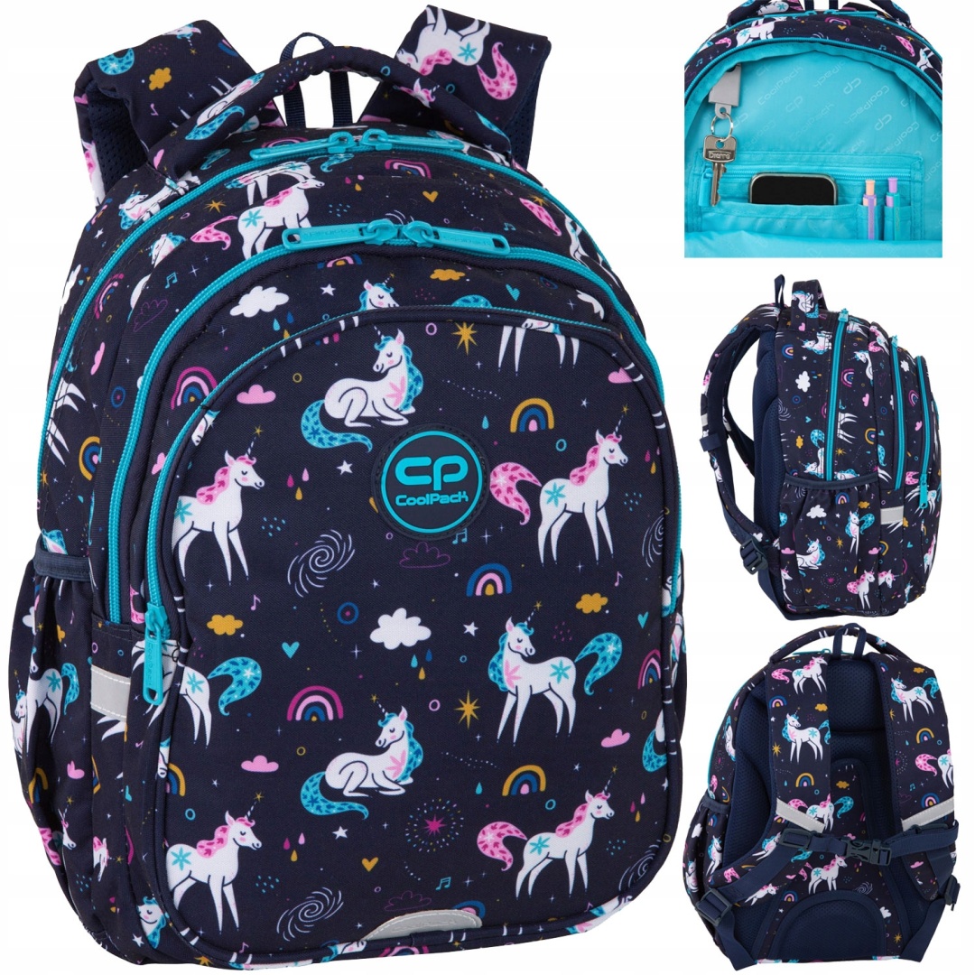 Coolpack Plecak Dwukomorowy dla Klas 1-3 Jerry Mrs Unicorn F029935