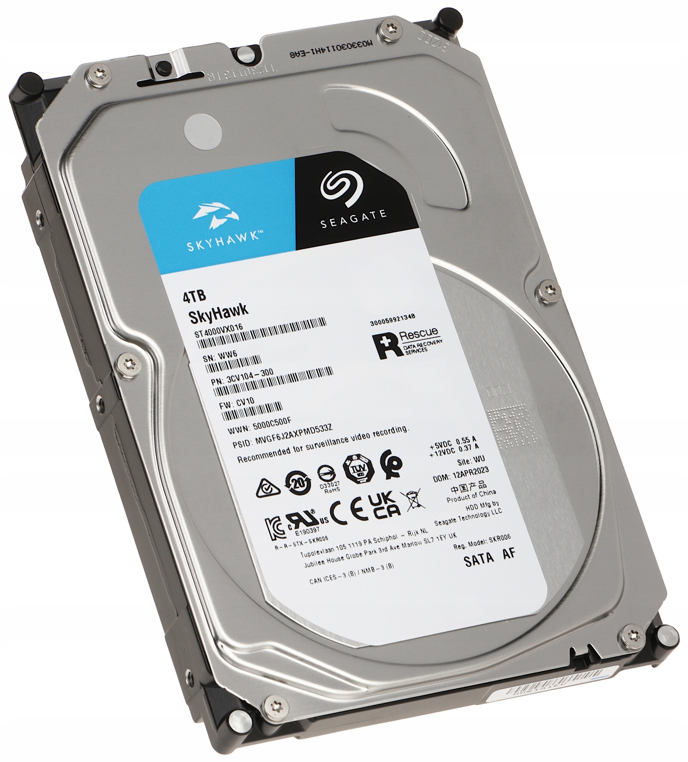 Disk Seagate Skyhawk ST4000VX016 3.5" 4TB 24/7