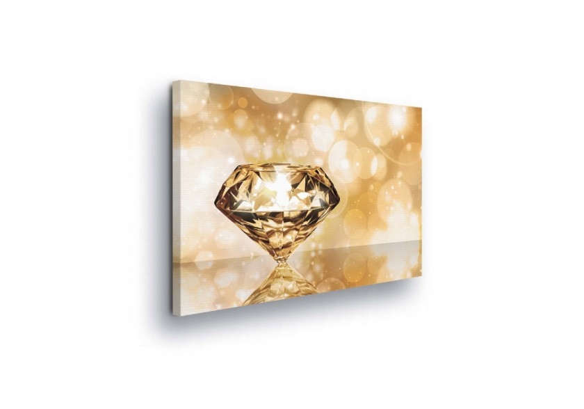 Obraz 100x75 Diamant drahokam lesk luxus elegance lesk odraz bokeh