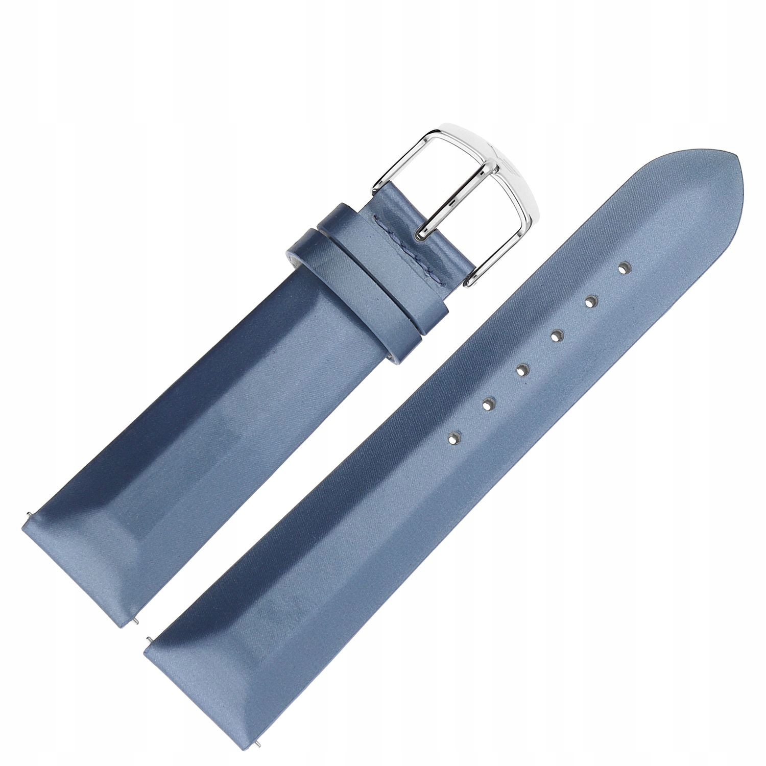 Pásek Undine Kůže (A526) modrý, hladký, ocelový.