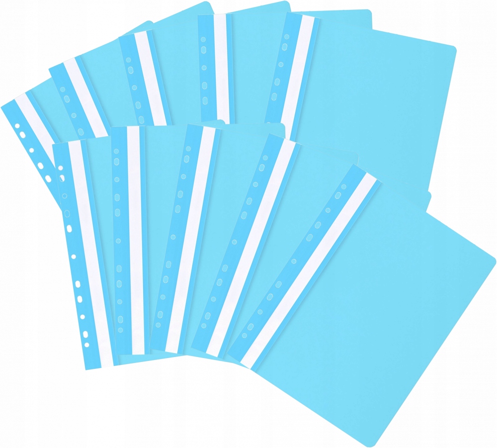 

Skoroszyt plastikowy oczkowy A4 niebieski x 10