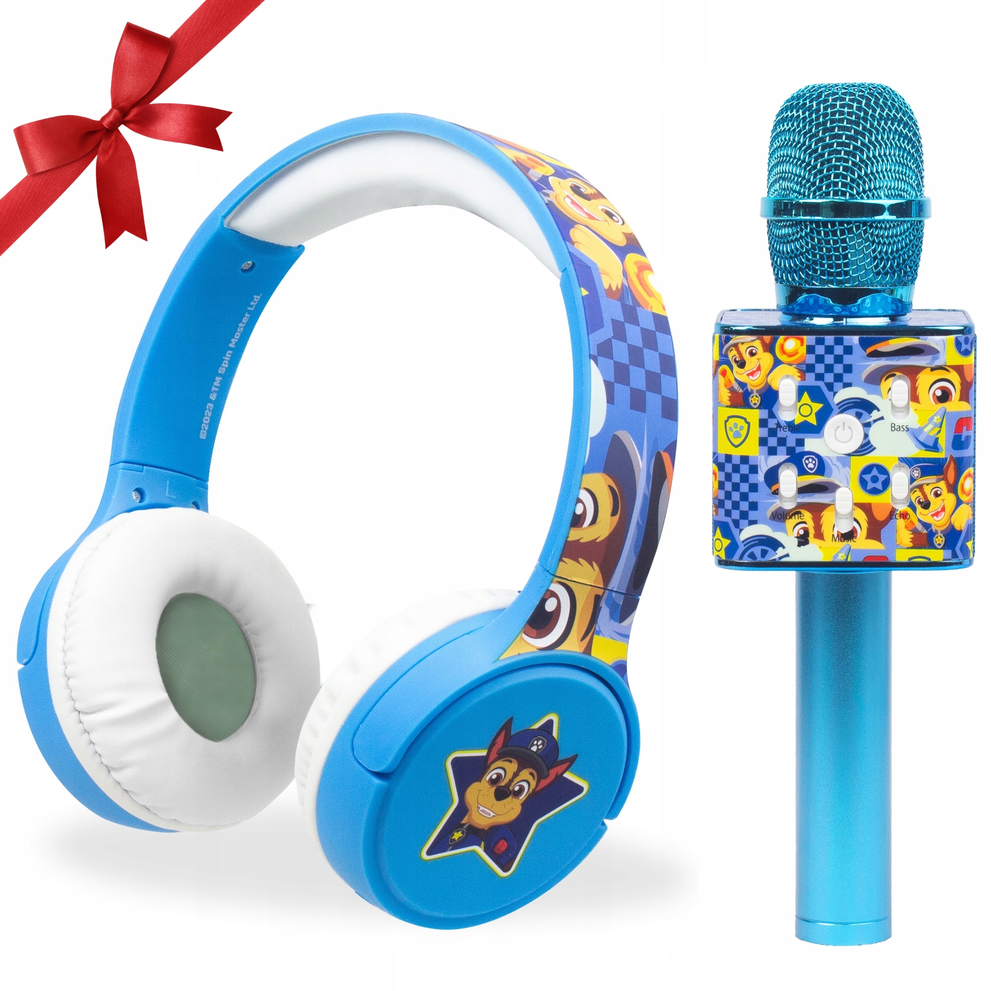 Bezdrátová Sluchátka Mikrofon Pro Děti Chase Tlapková patrola jako dárek!