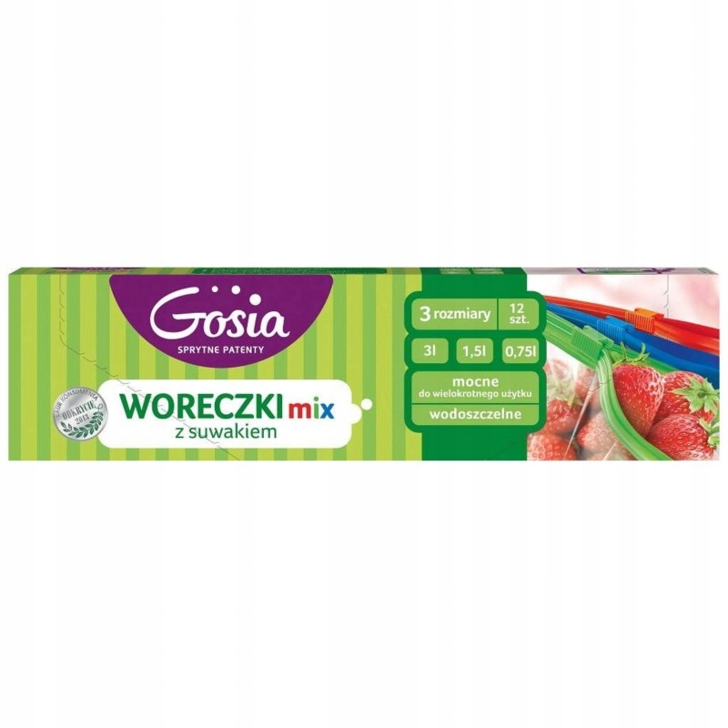 

Woreczki z suwakiem MIX Gosia 12szt.