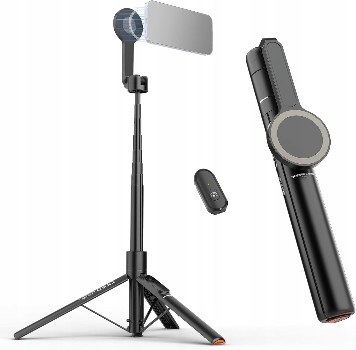 Neewer Basics magnetický stativ pro selfie s úhlopříčkou 5,48",