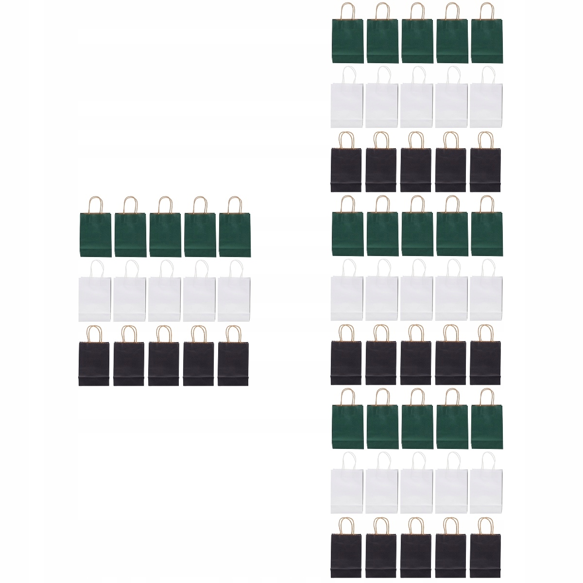 PODRĘCZNE TORBY NA PREZENTY PAPIEROWE luzem 60 SZT