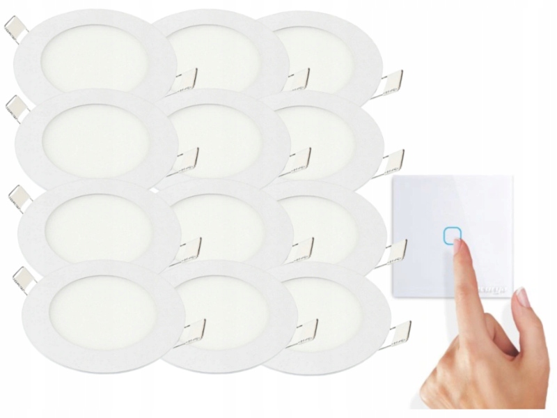 Sada svítidel Halogen Strop Led 3W 12x Vypínač