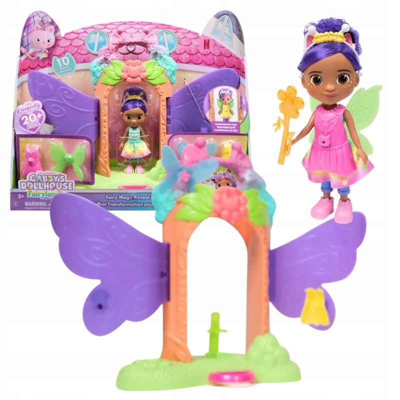 Koci Domek Gabi Fairylandia Zestaw Wróżkowy Wróżkowa Lalka Akcesoria