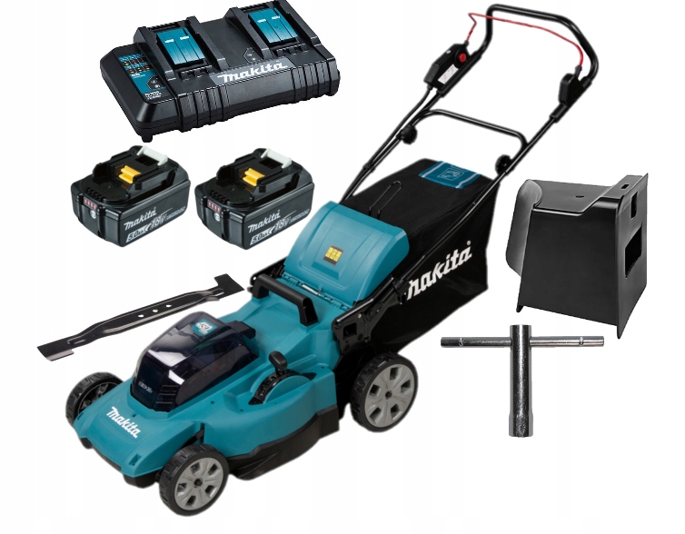 Makita DLM480CT2 Akumulatorowa Kosiarka 2x18V 48cm