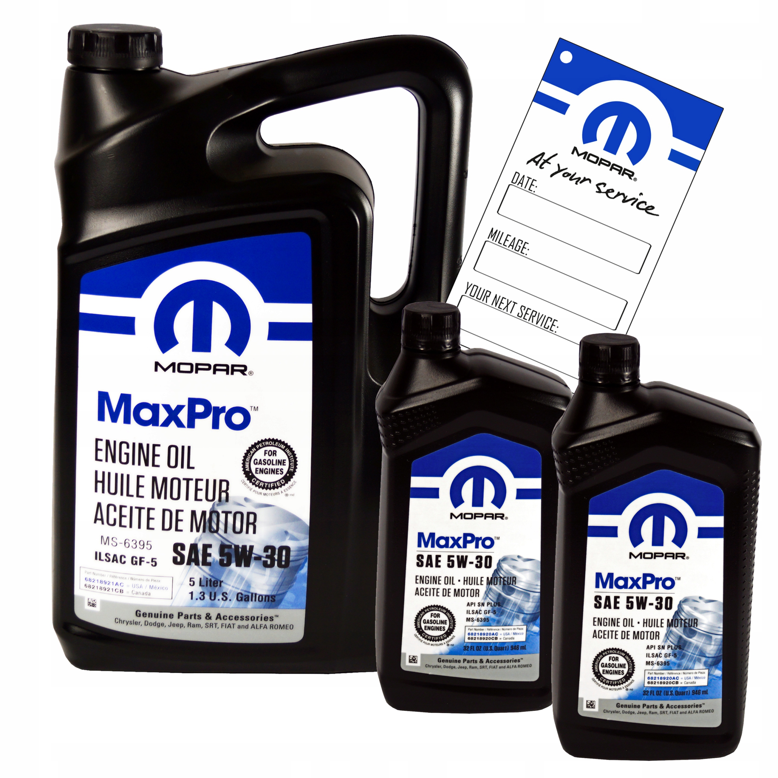 Моторное масло MOPAR 5W30 6,9 л