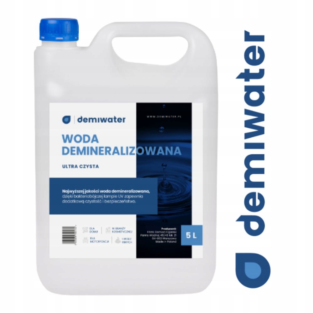 Woda demineralizowana Demiwater 5 l