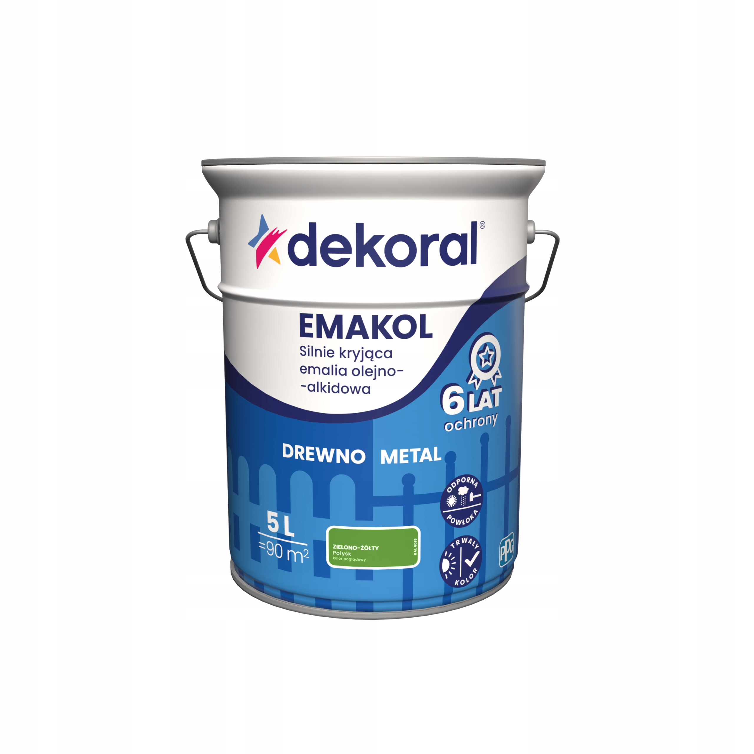 Dekoral Emakol Strong Zelenožlutý 5 L