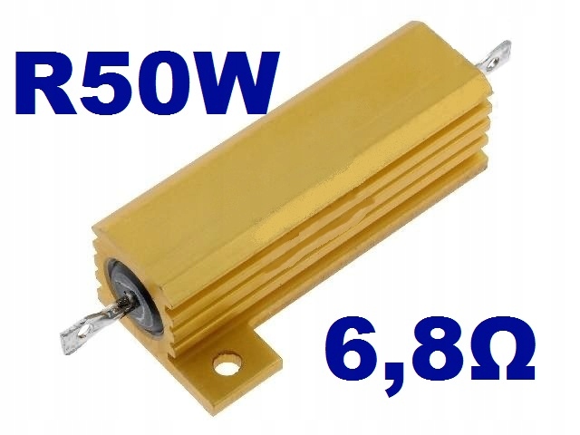 

Rezystor z radiatorem 6,8ohm 50W 5%