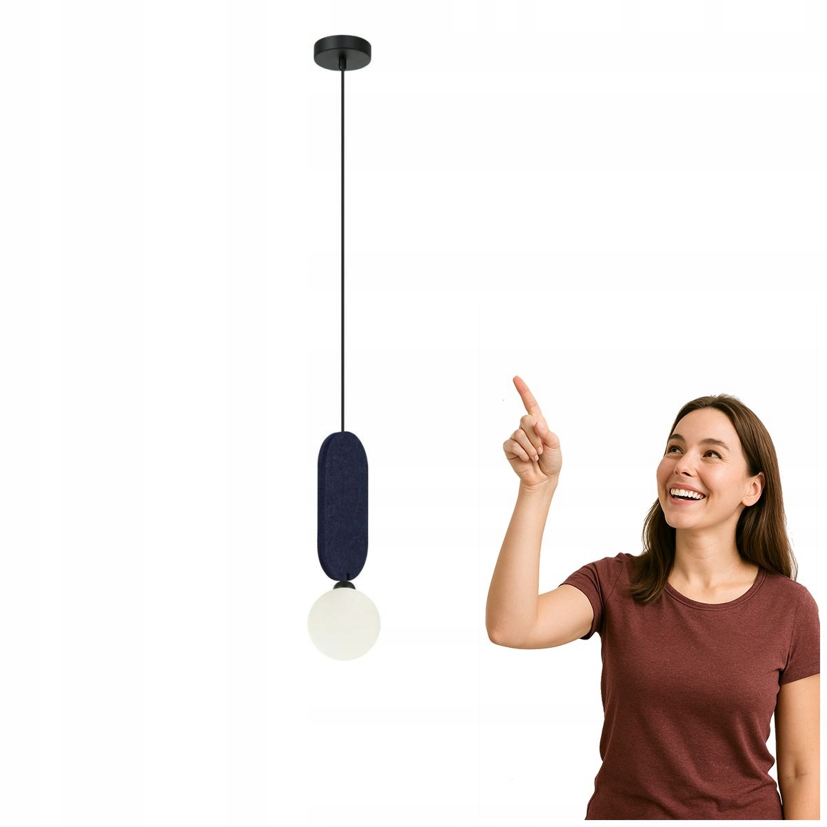 Závěsná lampa Lorenzo PND-59815-1-BLU Italux