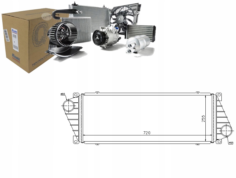Nissens Intercooler 2D0145805 A9015010701 5104119A