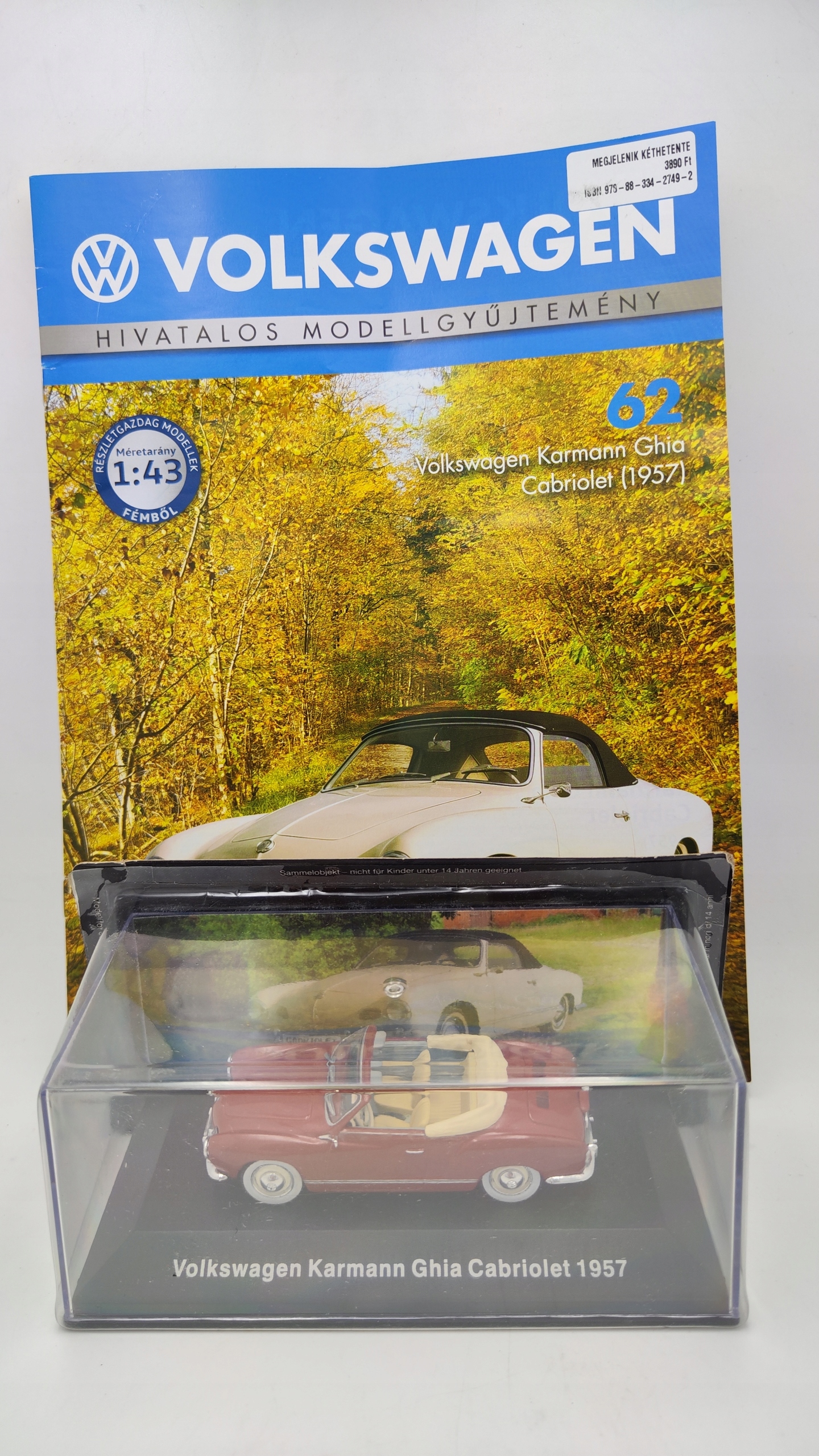 Volkswagen Karmann Ghia Cabriolet 1957 #62 1:43 Deagostini