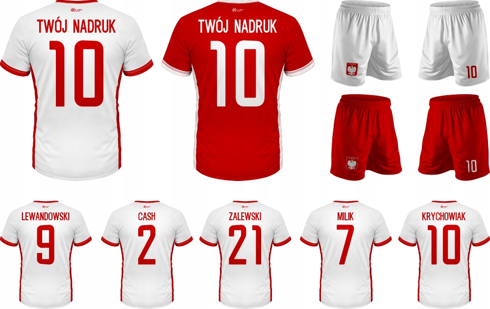 Komplet Strój Piłkarski POLSKA WZORY NADRUK Kod producenta POLSKA