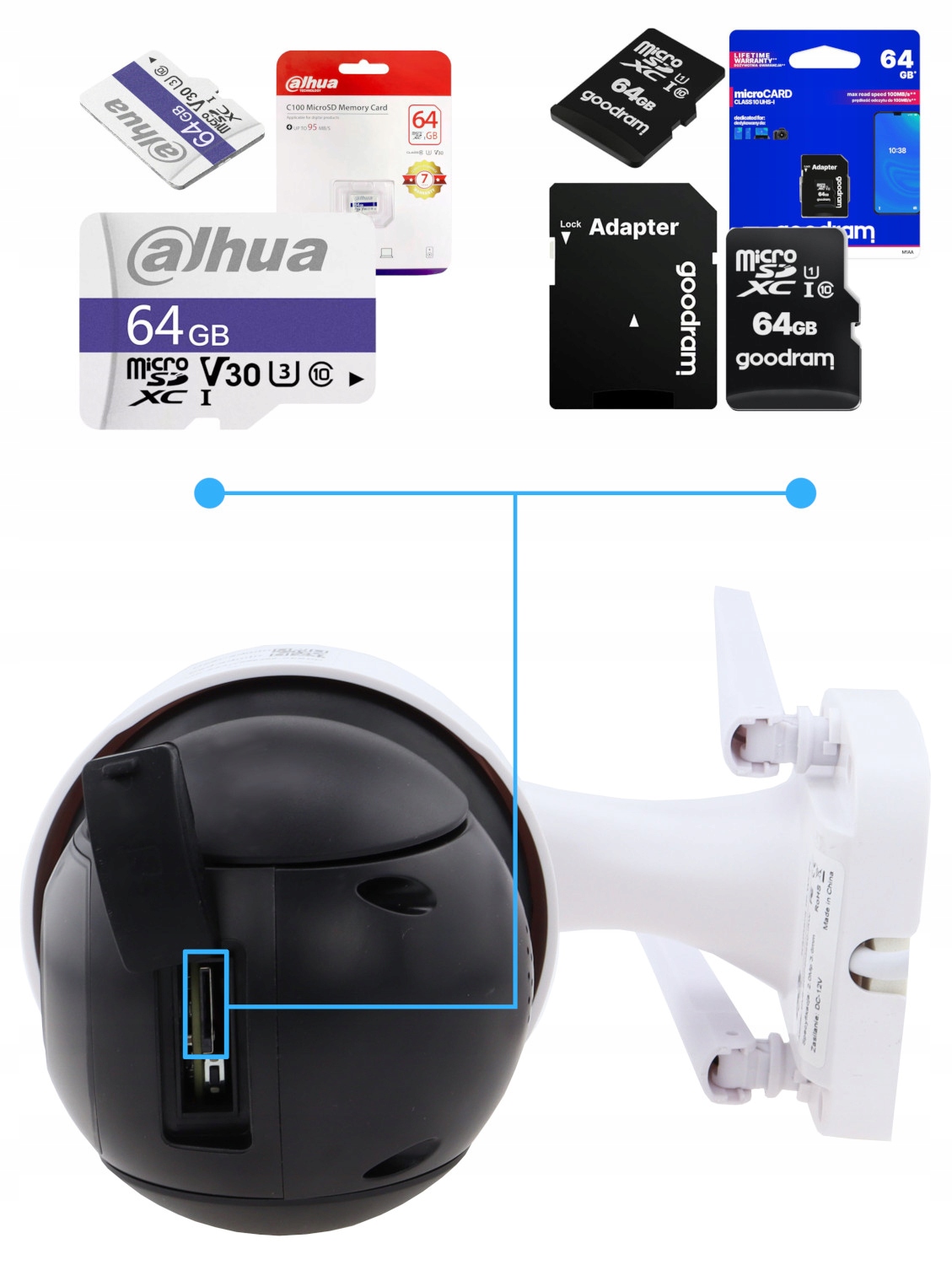 BEZPRZEWODOWA KAMERA WIFI OBROTOWA 2MPX FULL HD Model DVS-SDIP2036EC-IRW PTZ obrotowa ONVIF DVS POLSKA