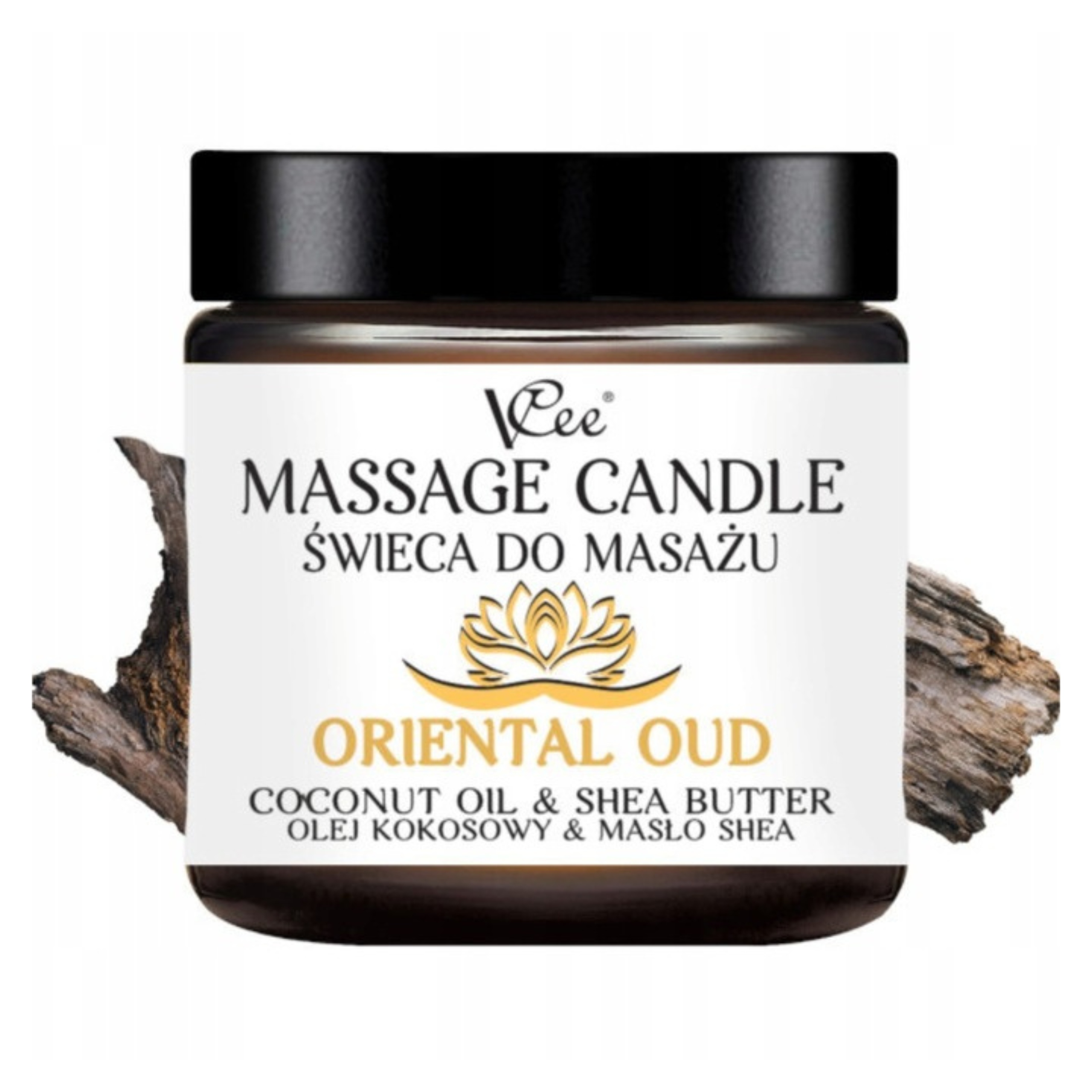 

Świeca do masażu naturalna Oriental Oud VCee