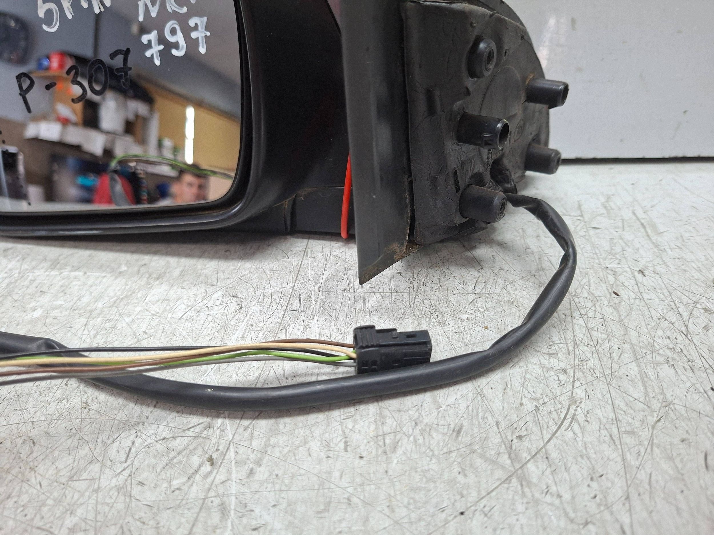 mirror left 5 vertical PEUGEOT 307 2001