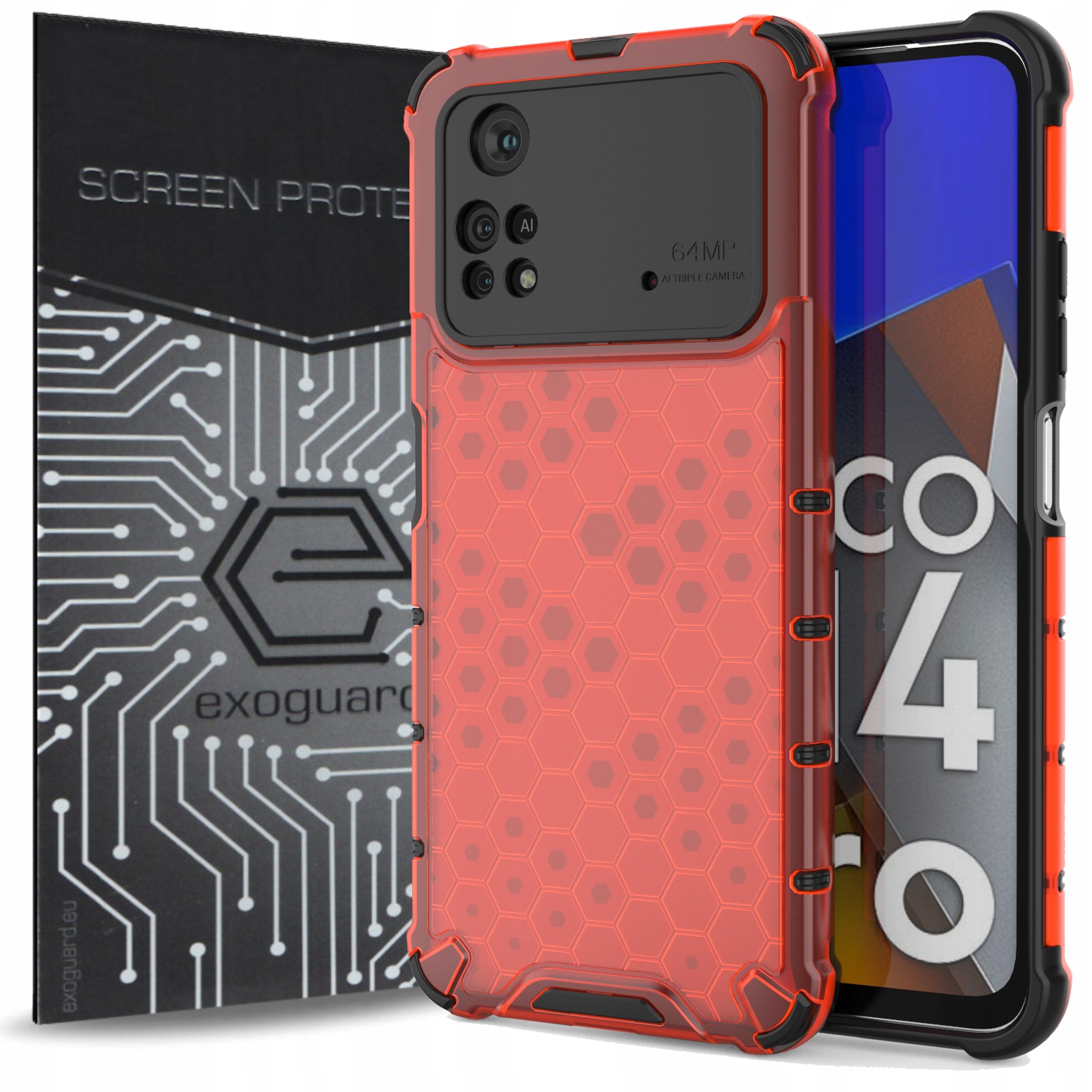 

Case Etui Obudowa+szkło do Xiaomi Poco M4 Pro (4G)