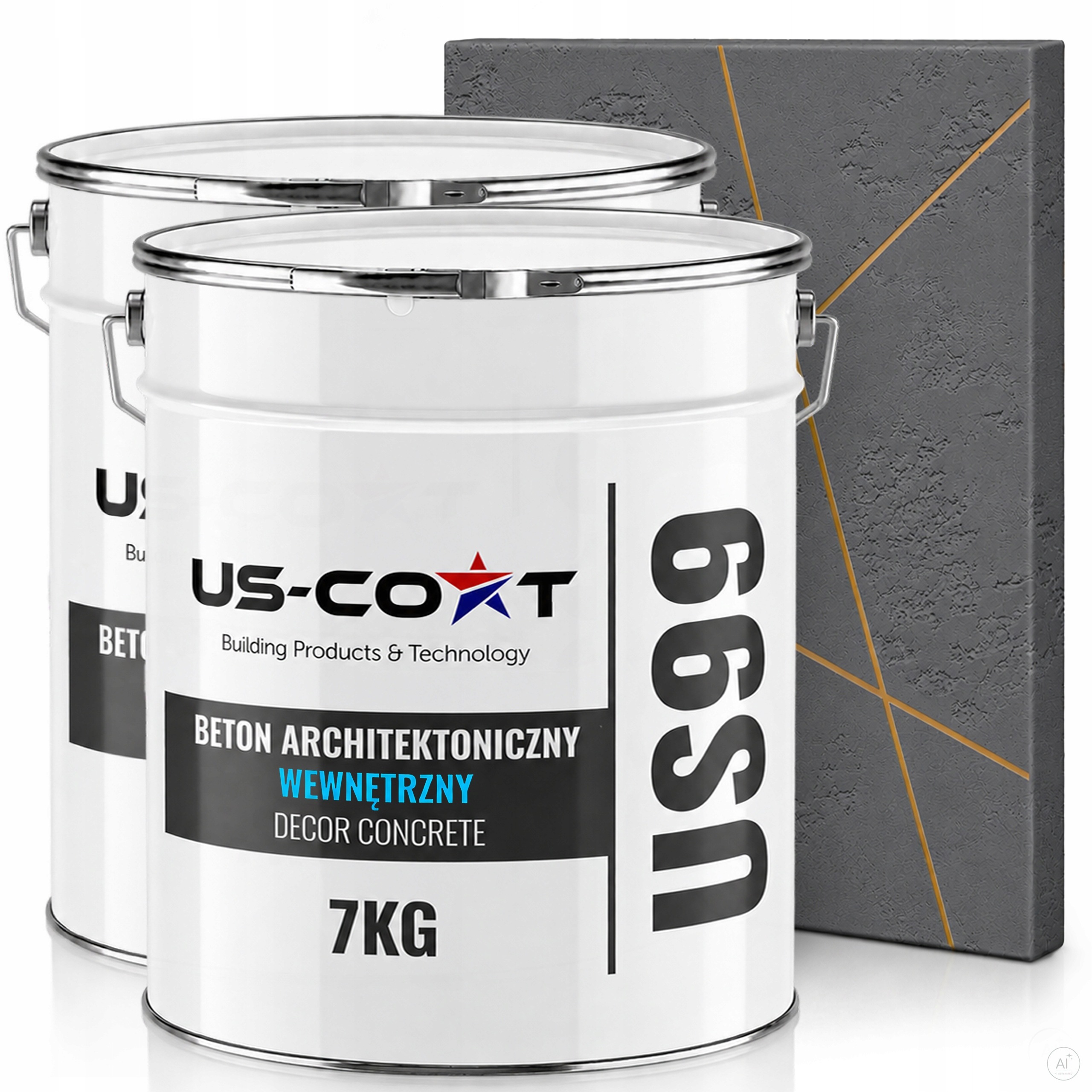 Vnitřní Architektonický Beton Antracit F67 10m2 2x7kg Omítka Na Zeď
