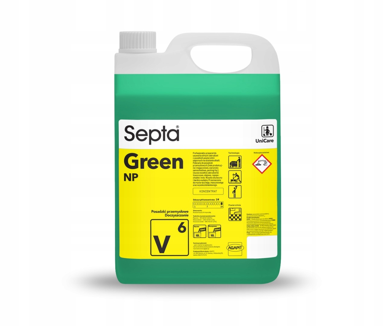 Levně Tekutina Septa Green Np V6 5 l pro čištění podlah