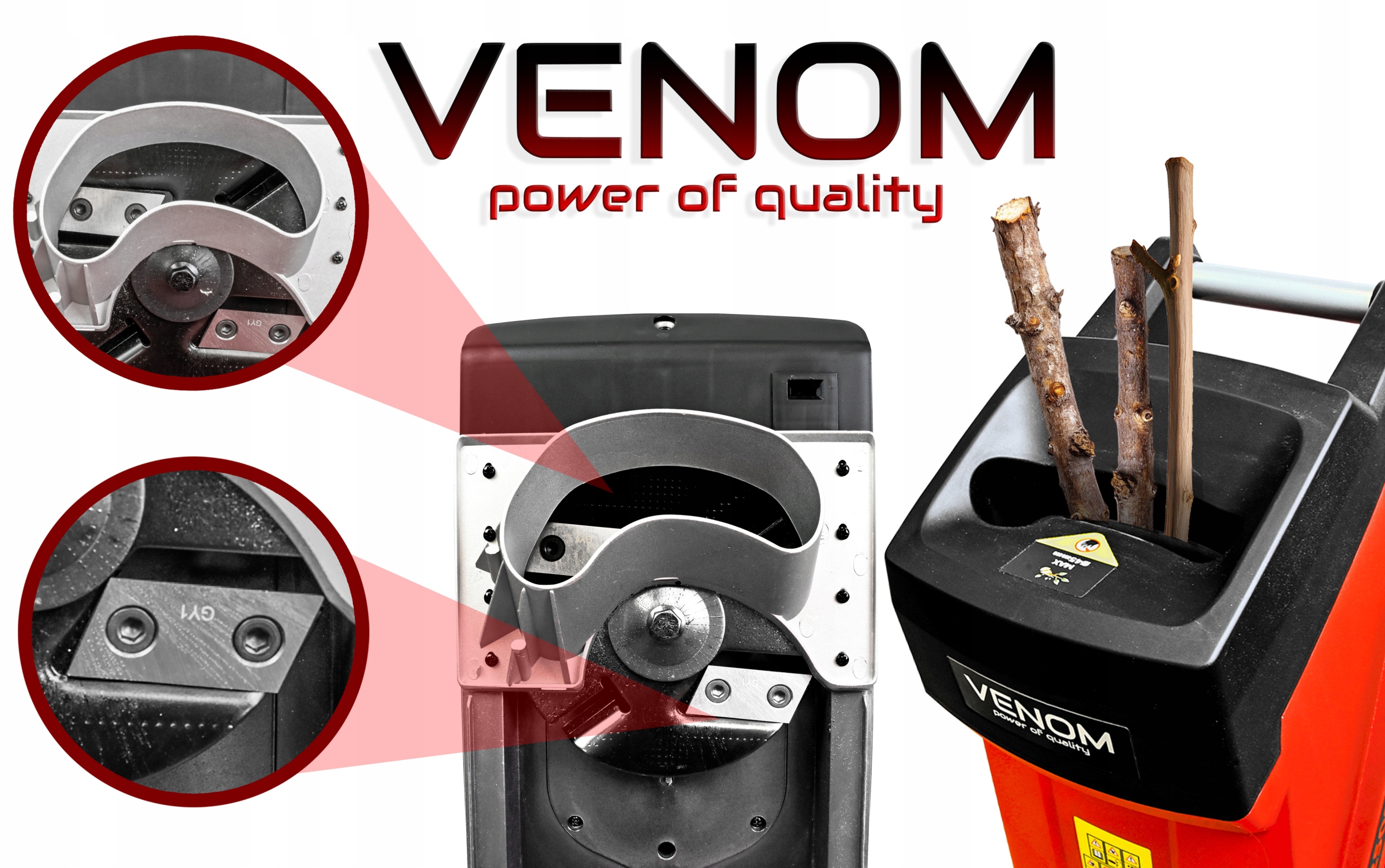 POTĘŻNY ROZDRABNIACZ ELEKTRYCZNY PODWÓJNE OSTRZE RĘBAK DO GAŁĘZI 3500W XXXL EAN (GTIN) 5905930602339