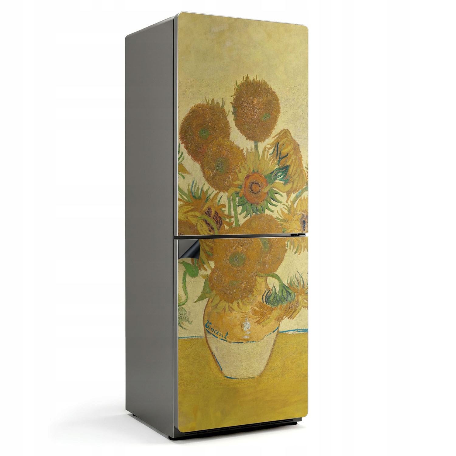 Magnetická dekoratívna podložka na chladničku do kuchyne Slnečnice Van Gogh 70x190