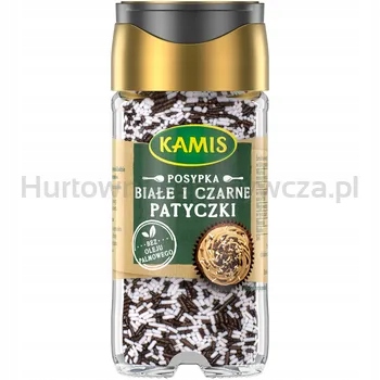 Levně Kamis Posypka Tyčinky bílé a černé 65 g