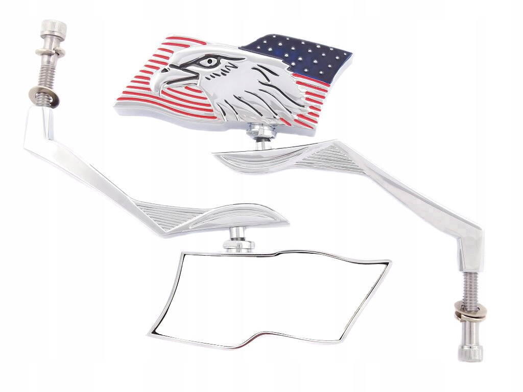 LU-313 - ДЗЕРКАЛА ЗАДНЬОГО ВИДУ HARLEY DAVIDSON HD ХРОМ 8 ММ