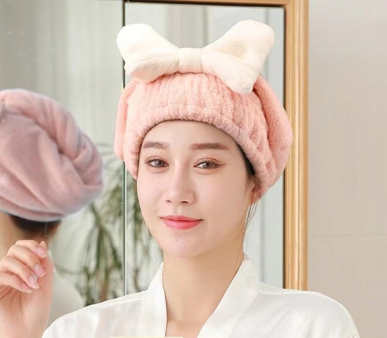 GRUBY CHŁONNY RĘCZNIK NA GŁOWE TURBAN DO SUSZENIA WŁOSÓW Z MIKROFIBRY Typ wielokrotnego użytku