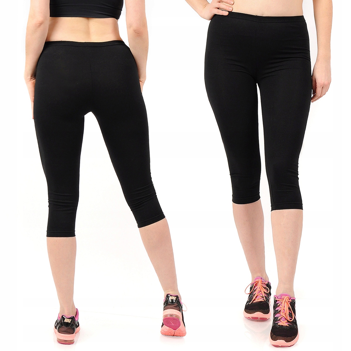 

Legginsy 3/4 Bawełna Getry Polskie Czarne 4XL