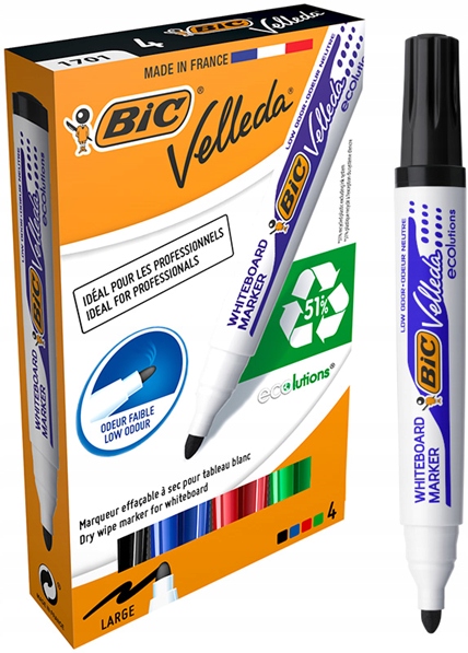 

Bic Marker Do Tablic Suchościeralnych 4 Kol.