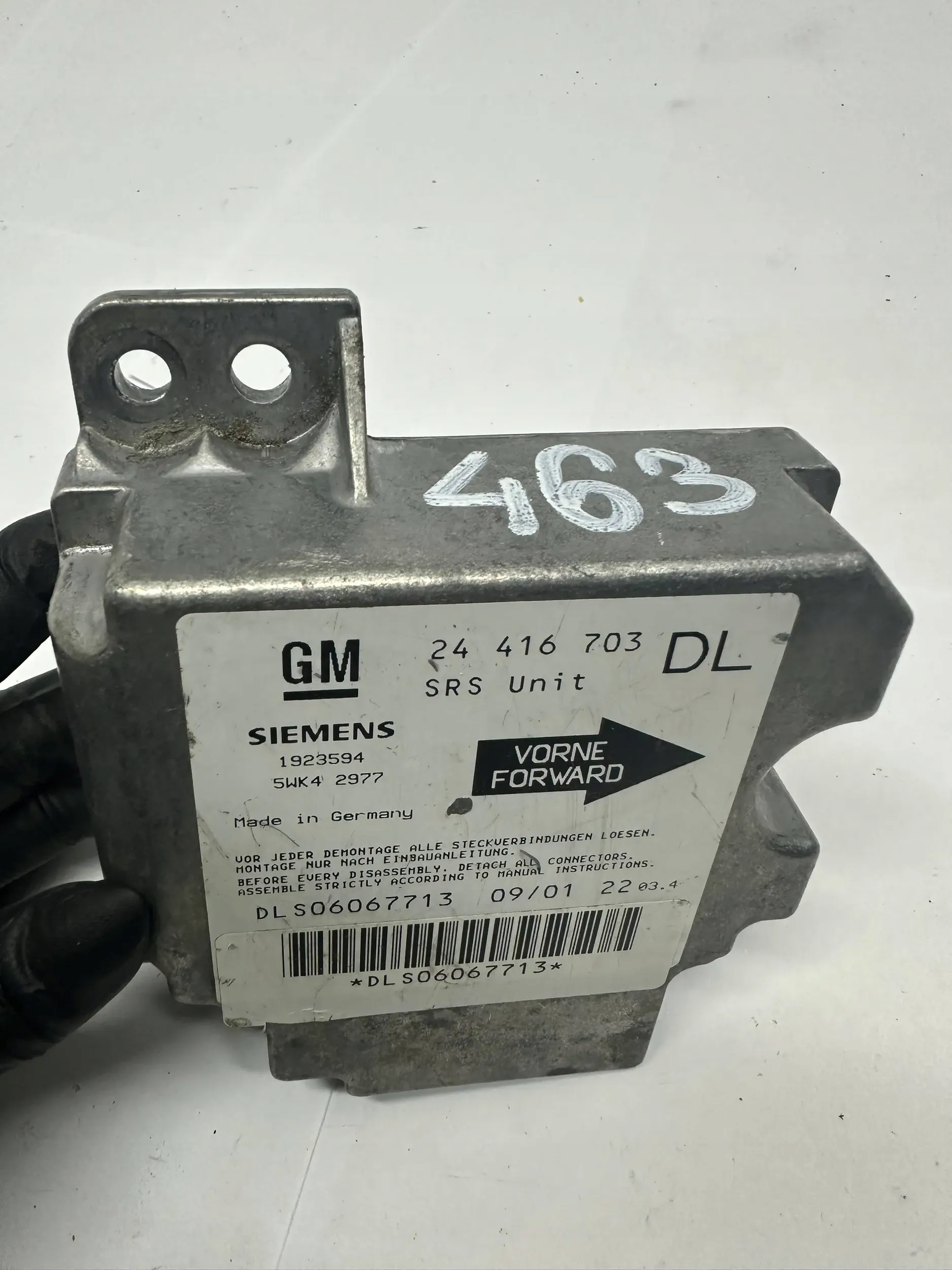 SENSOR AIRBAG OPEL ASTRA G 01R 1.2B 24416703DL