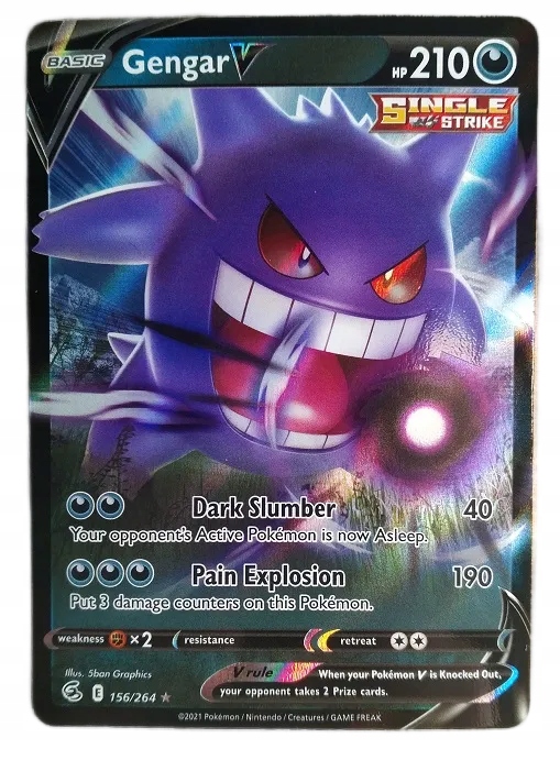 Karta Pokemon TCG Gengar V (156/264) Single Strike