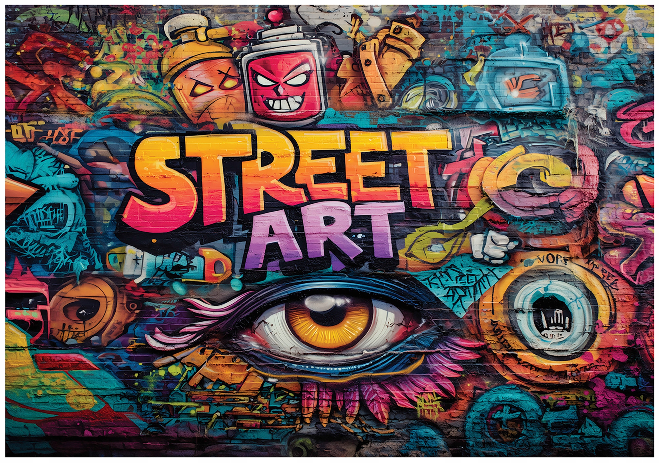 Fototapeta Pro Děti Chlapce Graffiti Cihlová Zeď Dětská Tapeta 400x280