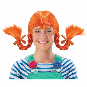 Peruka rudzielec RUDE warkoczyki kucyki WŁOSY