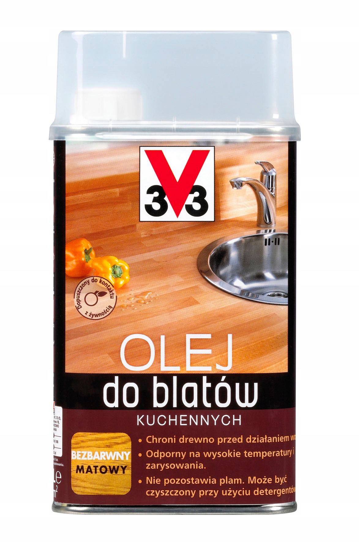 Масло для столешниц бесцветное v33 0.5л