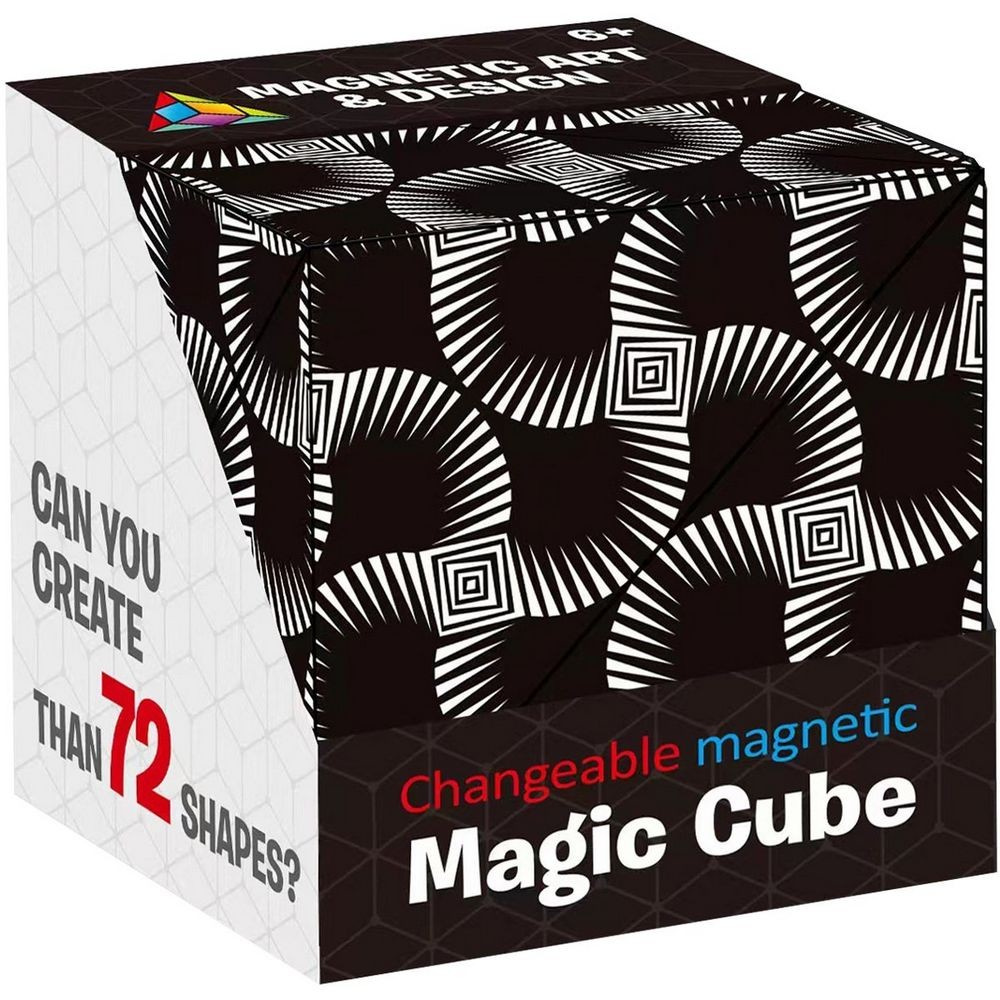 MAGNETYCZNA KOSTKA MAGIC CUBE FIDGET ANTYSTRESOWY 70 MOŻLIWOŚCI MAGICZNA An Materiał plastik
