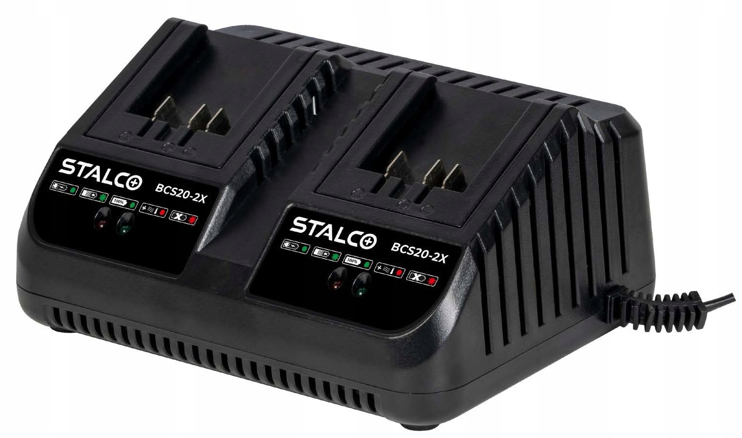 AKUMULATORY x 2 szt 8Ah 20V + ładowarka podwójna DUO system S-VOLT Marka Stalco