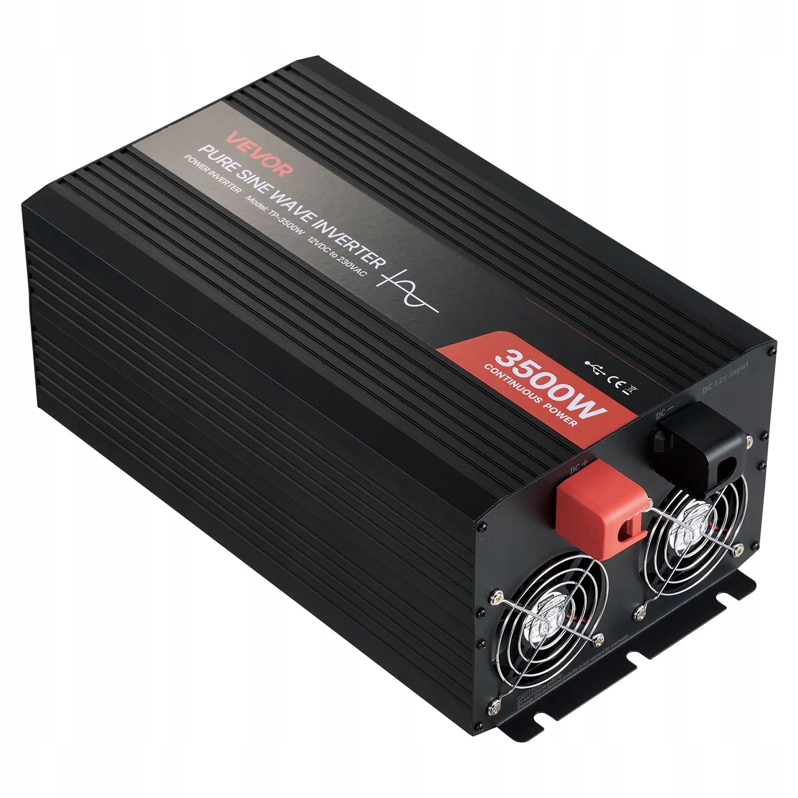 Menič napätia 12V 230V 3500W čistá sínusová vložka do karavanu