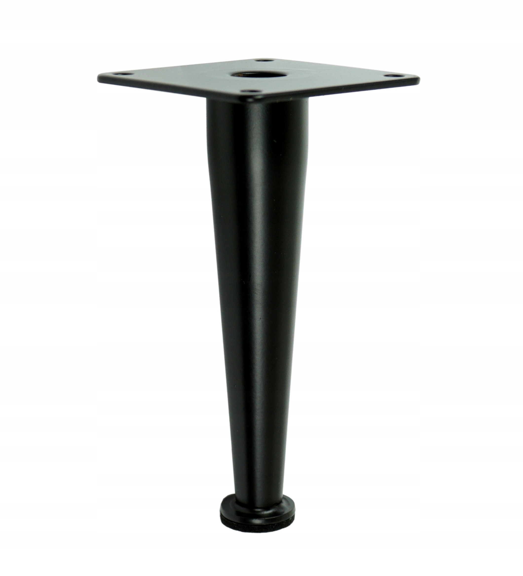 

Noga stalowa prosta ring, czarny mat 15 cm