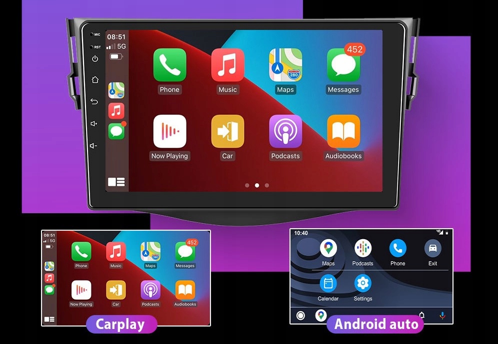 RADIO GPS ANDROID BT USB TOYOTA RAV4 2006-2012 Model zbp005315