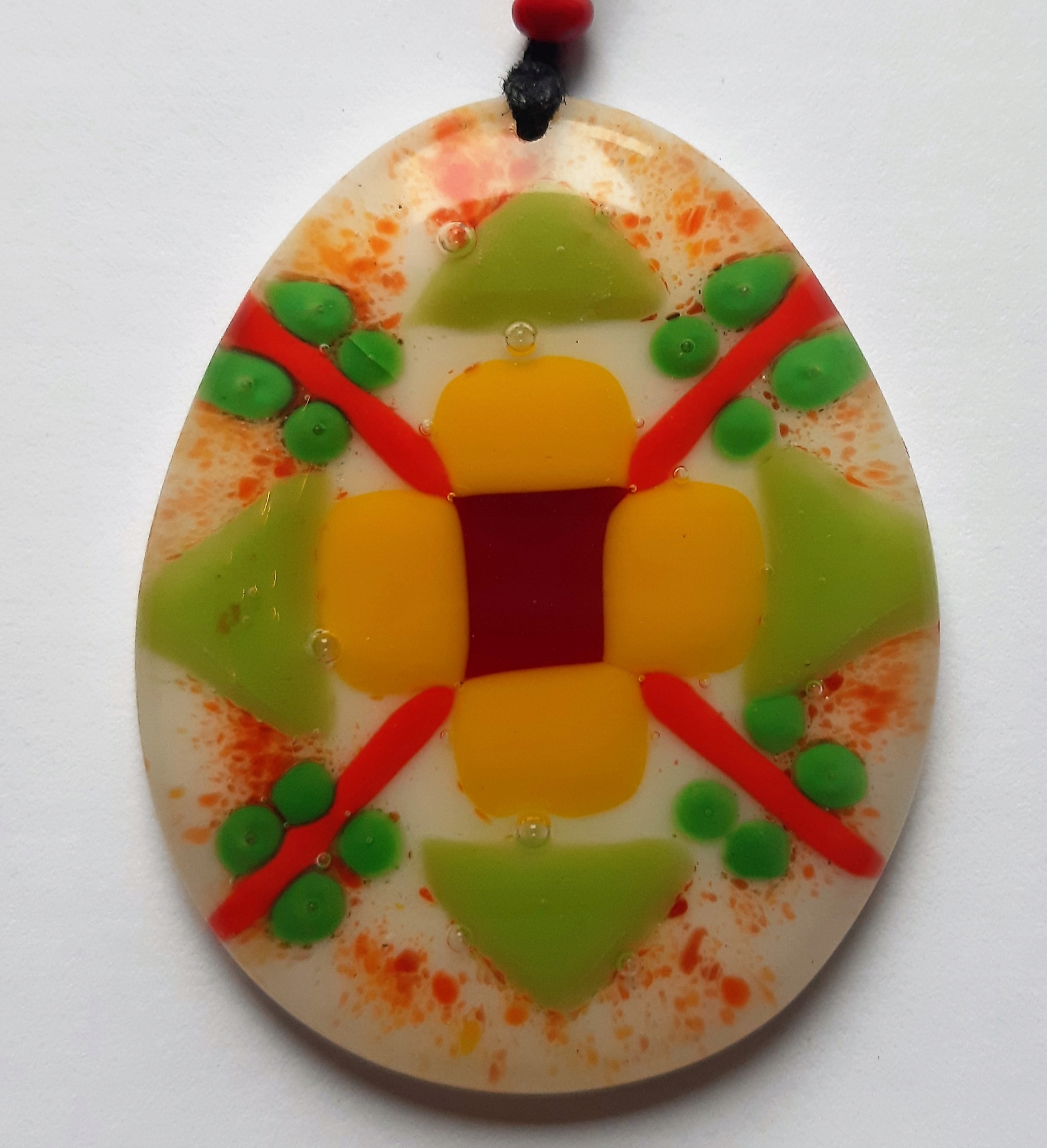 Visačka skleněná Náhrdelník Sklo Benátské dárek