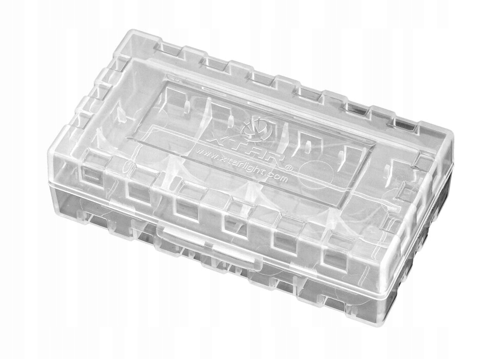 Pudełko pojemnik transportowy na 2 akumulatory 18650 Xtar