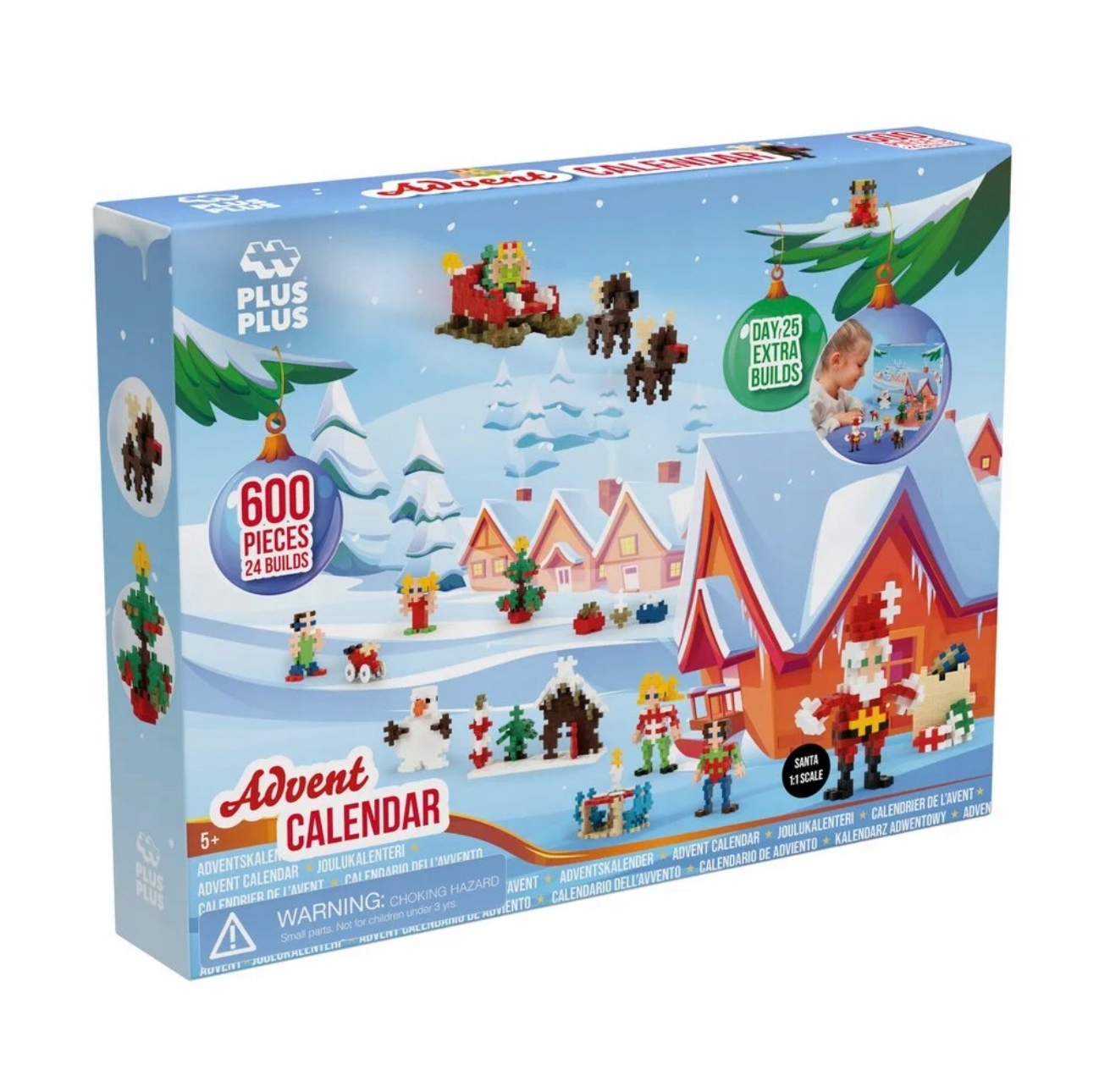 Kalendarz Adwentowy 600 elementów Plus Plus