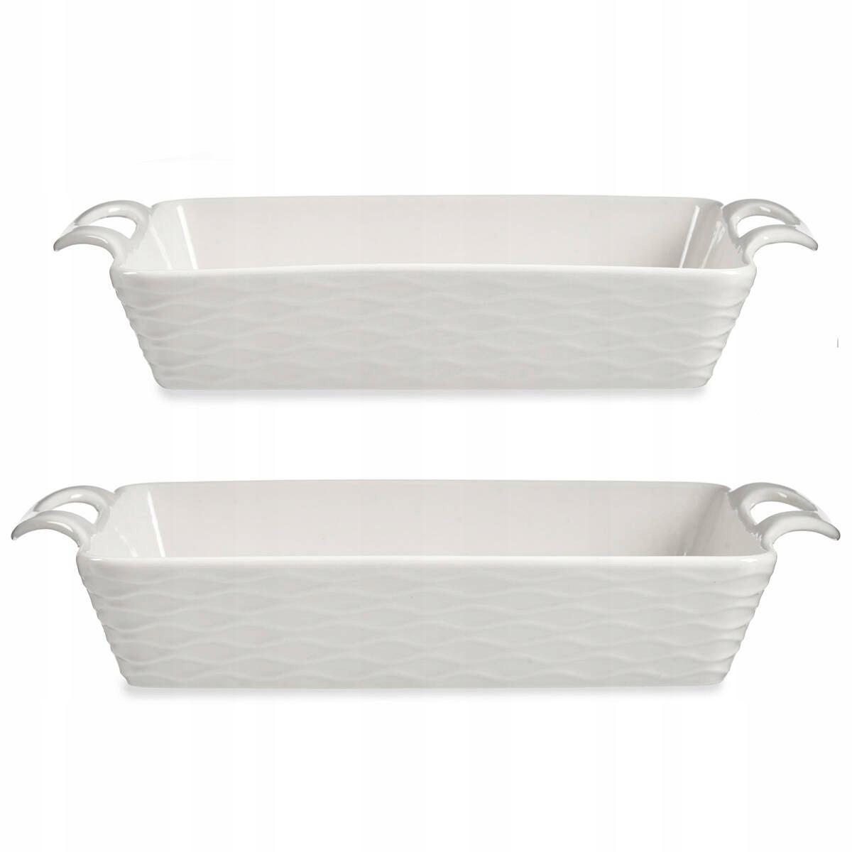 Porcelánová zapékací mísa obdélníková, sada 2 ks na pečení